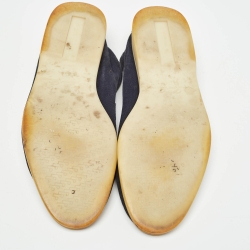 Loro Piana Navy Blue Suede Summer Charms Walk Loafers Size 39.5