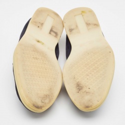 Pre Owned Loro Piana Navy Blue Suede Summer Charms Walk Loafers Size 37