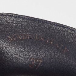 Pre Owned Loro Piana Navy Blue Suede Summer Charms Walk Loafers Size 37