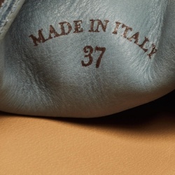 Pre Owned Loro Piana Blue Suede Summer Walk Loafers Size 37