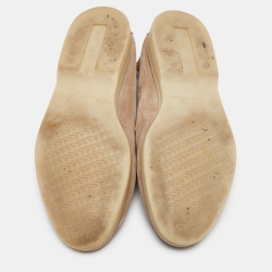 Pre Owned Loro Piana Beige Suede Summer Charms Walk Loafers Size 36