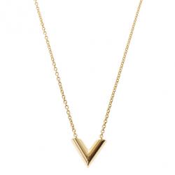 Shop Louis Vuitton V 2022 SS Essential v necklace (M61083) by