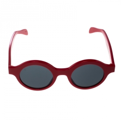 مملوكة مسبقًا Louis Vuitton x Supreme Red/ Black Z0989W Downtown Round Sunglasses