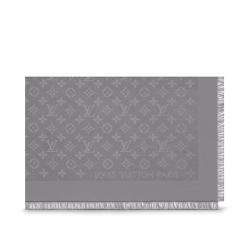 مملوكة مسبقًا Louis Vuitton Charcoal Grey Monogram Shine Shawl