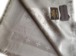 Pre Owned Louis Vuitton Verone Monogram Wool and Silk Shawl