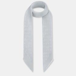 Pre Owned Louis Vuitton Grey Classique Monogram Shawl