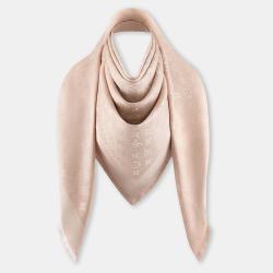 Pre Owned Louis Vuitton Ecro Classique Monogram Shawl