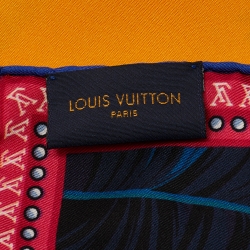 Louis Vuitton Multicolor Precious Tiger Double Face Silk Scarf 