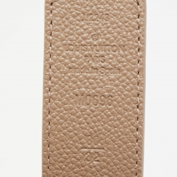 مملوكة مسبقًا Louis Vuitton Tourterelle Beige Monogram Canvas and Leather LV Initiales Reversible Belt 80CM