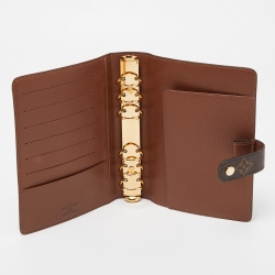 Pre Owned Louis Vuitton Monogram Canvas Medium Ring Agenda Cover