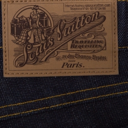 Louis Vuitton Indigo Dark Wash Denim Straight Fit Jeans S