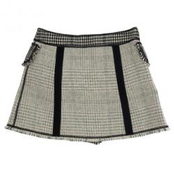 Louis Vuitton Overlap Tweed Skirt S