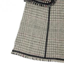 Louis Vuitton Overlap Tweed Skirt S