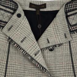 Louis Vuitton Overlap Tweed Skirt S