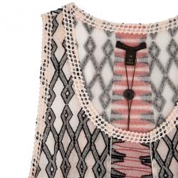 Pre Owned Louis Vuitton Patterned Sleeveless Top S