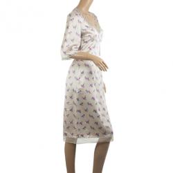 مملوكة مسبقًا Louis Vuitton Satin Lace Dress S