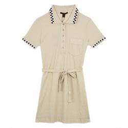 Louis Vuitton Cream Knit Sequin Embellished Samurai Detail T-Shirt Dress L Louis  Vuitton