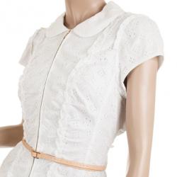 مملوكة مسبقًا Louis Vuitton Eyelet Dress with Belt