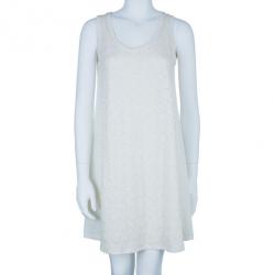 Louis Vuitton Monogram Crochet Linen Sleeveless Dress M