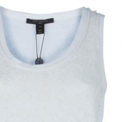 Louis Vuitton Monogram Crochet Linen Sleeveless Dress M