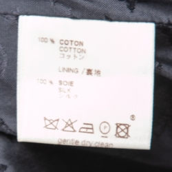 Louis Vuitton Navy Blue Cotton Single-Breasted Trench Coat M