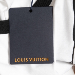 Louis Vuitton  White Chain Print Crew Neck Half Sleeve T-Shirt L