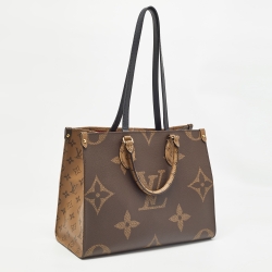 Pre Owned Louis Vuitton Reverse Monogram Giant Canvas Onthego MM Bag