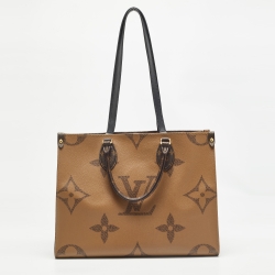Pre Owned Louis Vuitton Reverse Monogram Giant Canvas Onthego MM Bag