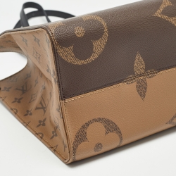 Pre Owned Louis Vuitton Reverse Monogram Giant Canvas Onthego MM Bag