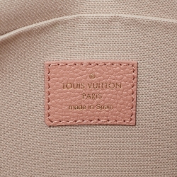 Pre Owned Louis Vuitton Rose Trianon Giant Monogram Empreinte Leather Felicie Pochette Bag    