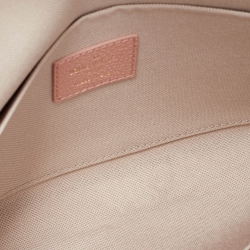 Pre Owned Louis Vuitton Rose Trianon Giant Monogram Empreinte Leather Felicie Pochette Bag    