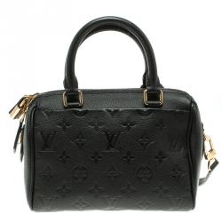 Pre Owned حقيبة لوي فيتون سبيدي باندوليار جلد إمبراينت مونوغرامي سوداء 20