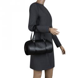 $1400 Louis Vuitton Soufflot Epi Black Leather Bag & Accessories Pouchette  - Lust4Labels