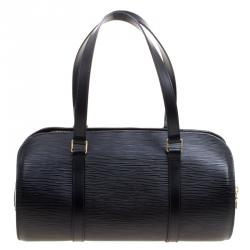 Pre Owned Louis Vuitton Black Epi Leather Soufflot Bag