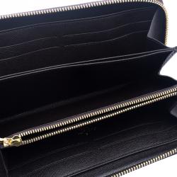 Louis Vuitton Fusain Mini Lin Zippy Wallet