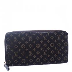 Louis Vuitton Fusain Mini Lin Zippy Wallet