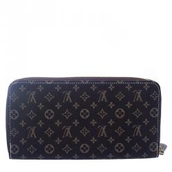 Louis Vuitton Fusain Mini Lin Zippy Wallet