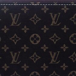 Louis Vuitton Fusain Mini Lin Zippy Wallet