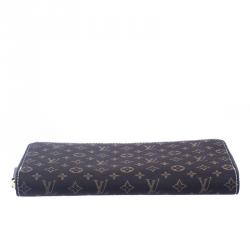 Louis Vuitton Fusain Mini Lin Zippy Wallet