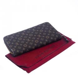 Louis Vuitton Fusain Mini Lin Zippy Wallet