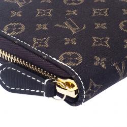 Louis Vuitton Fusain Mini Lin Zippy Wallet