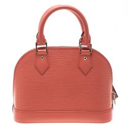 Pre Owned حقيبة لوي فيتون ألما جلد أيبي وردية فاقعة BB