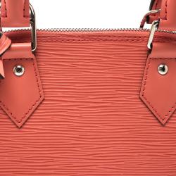 Pre Owned حقيبة لوي فيتون ألما جلد أيبي وردية فاقعة BB