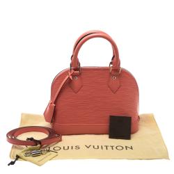 Pre Owned حقيبة لوي فيتون ألما جلد أيبي وردية فاقعة BB