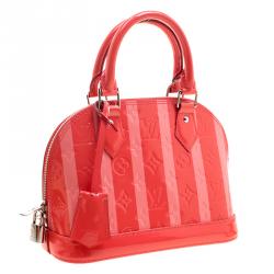 مملوكة مسبقًا Louis Vuitton Poppy Rayures Monogram Vernis Alma BB Bag