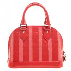 مملوكة مسبقًا Louis Vuitton Poppy Rayures Monogram Vernis Alma BB Bag