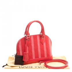 مملوكة مسبقًا Louis Vuitton Poppy Rayures Monogram Vernis Alma BB Bag