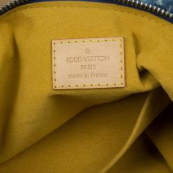 Pre Owned Louis Vuitton Blue Denim Monogram Baggy GM