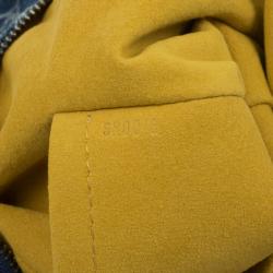 Pre Owned Louis Vuitton Blue Denim Monogram Baggy GM