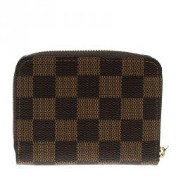 مملوكة مسبقًا محفظة عملات معدنية لوي فيتون سحاب كانفاس دامييه أيبين